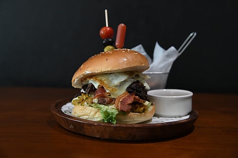 Loaded meat burger