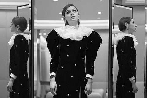 The Crown star Emma Corrin in Miu Miu