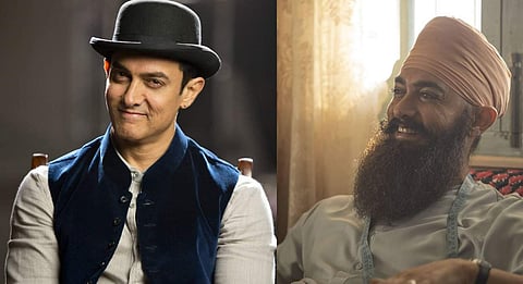 Aamir Khan (left) and the image shared by Kareena on her Instagram profile