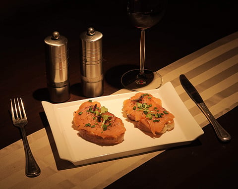 Salmon tarte