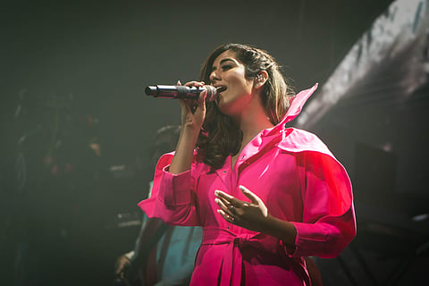 Jonita Gandhi during a performance