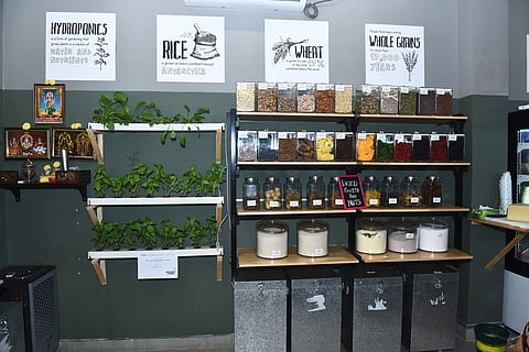 Zero-waste store Ekolyfe in Chennai uses banana leaves to wrap its produce