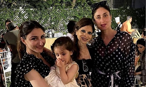 Saba Ali Khan with Soha, Inaaya and Kareena Kapoor Khan
