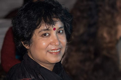 The author took to her social media handles to share the news (Photo courtesy: Taslima Nasrin)