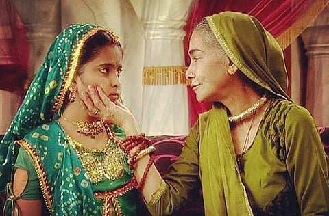 A still from Balika Vadhu featuring Avika Gor and Surekha Sikri