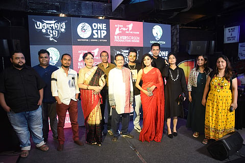 The cast of Torulatar Bhoot at the trailer and music launch