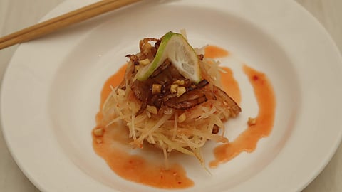 Papaya Salad at Bianco
