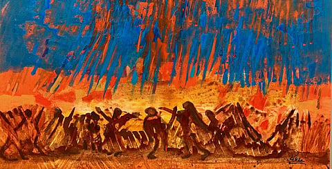 A painting by Rekha Hebbar Rao