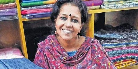 Protest with sarees