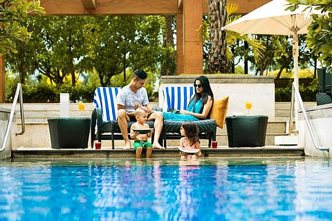 Poolside brunch