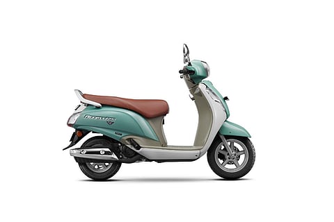 The Suzuki Access 125 Ride Connect Edition is priced at INR 85,200 with drum brakes and alloy wheels as standard