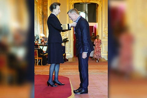 The actor was made CMG in January this year by the Late queen of England, Queen Elizabeth II