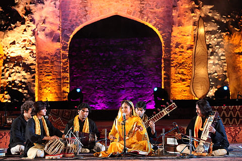 A performance at Jahan - E - Khusrau
