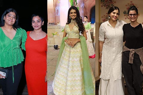 L-R: Priyanka and Meghana, Pragnya, and Rajveer and Faiza