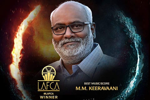 MM Keeravani beat aweÅ‚ Mykietyn for EO for the honour at the  Los Angeles Film Critics Association Awards