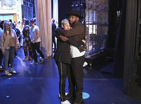 Ellen DeGeneres with Stephen “tWitch” Boss