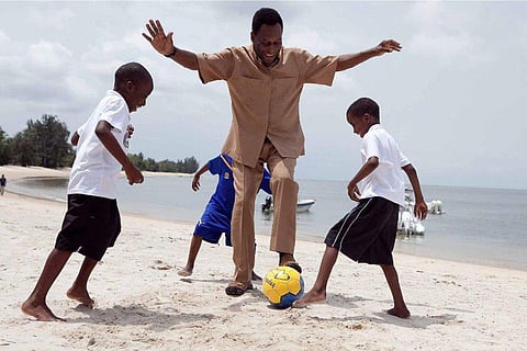 Pele was the only player to win the FIFA World Cup three times