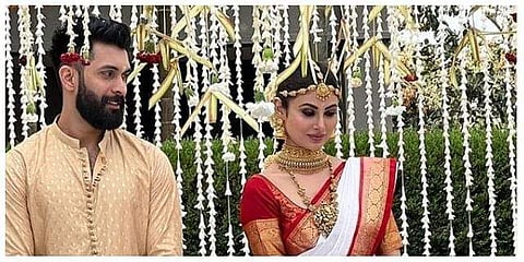 Suraj Nambiar and Mouni Roy