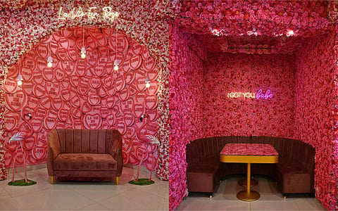 Interiors at La Vie En Rose Cafe