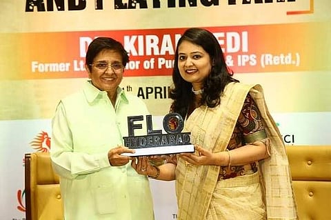 Dr Kiran Bedi and  Shubhraa Maheshwari
