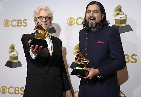 Rock legend Stewart Copeland (left), Indian composer Ricky Kej (right)