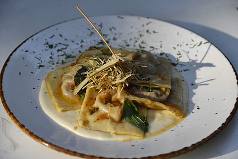 Brown butter and sage ravioli