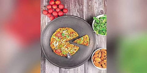 Badam Chilla Pizza