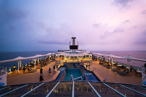 The view from the 11th deck of The Empress