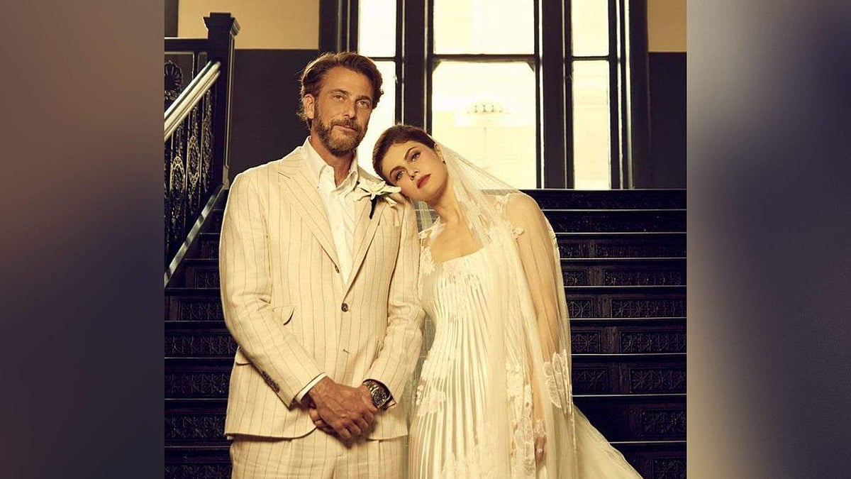 alexandra daddario wedding dress Wore Danielle Frankel for Her Laid-Back in New Orleans Newly Married Alexandra Daddario Unveils