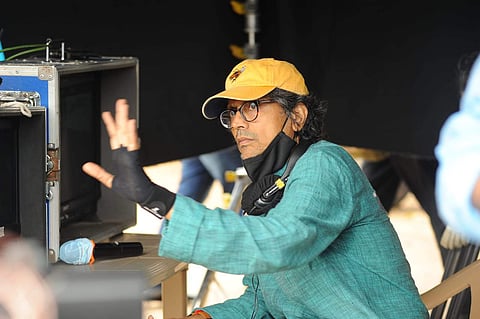 Director Nagesh Kukunoor on the sets of Modern Love Hyderabad 