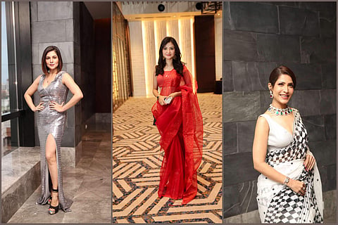 Leading ladies Payel Sarkar. Aishwarya Sen and Richa Sharma