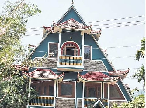 Bamboo house