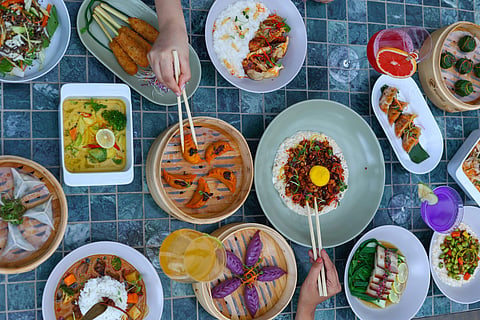 Asian and European menu at Butter