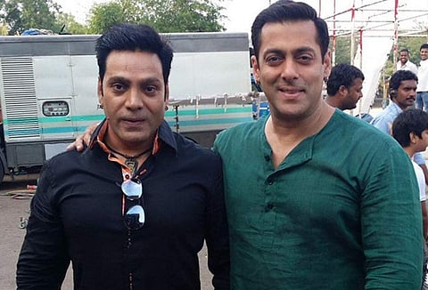Sagar Pandey with Salman Khan