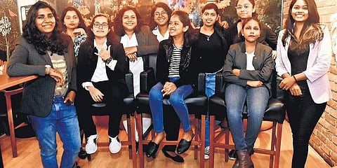 All-women band SPLICE. Photo: Ashwin Prasath