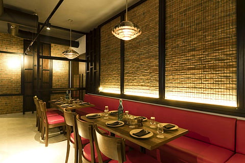 A section of the restaurant