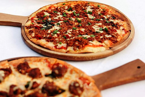 Pizzas at La Dolce Vita