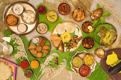 The puja spread at JW Marriott Kolkata