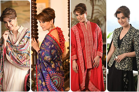 Actress Arpita Chatterjee in four exclusive looks from Malika Dudeja Varma’s festive edit