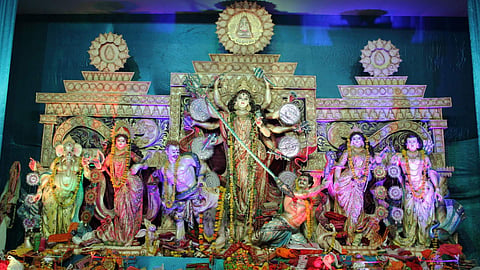 For three days of the Pujo (October 21 to October 23), a community lunch in the form of bhog prasad will be offered to all attendees