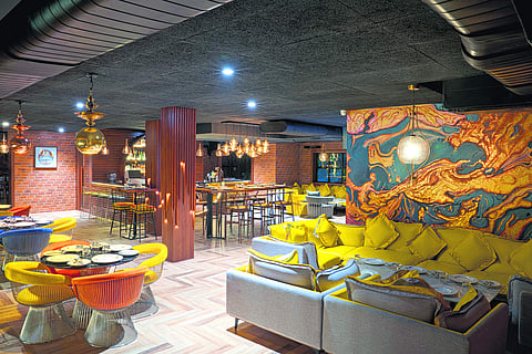 The swanky interiors of the Sekhmet Club