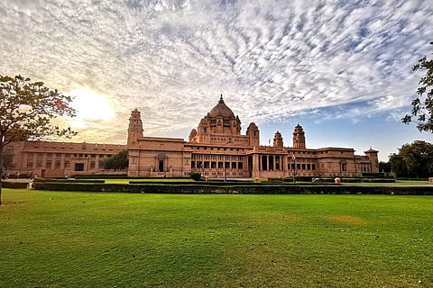 In frame: Umaid Bhawan Palace
