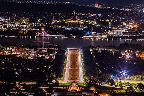 In frame: Canberra skyline