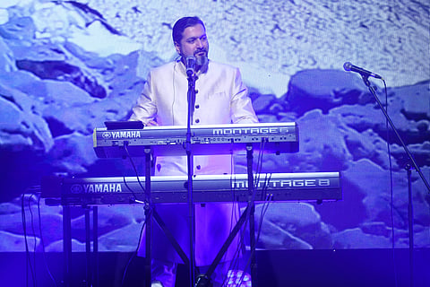Ricky Kej at the Rhythm of The Earth concert