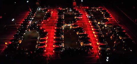 Hundreds of Tesla owners took part in this event
