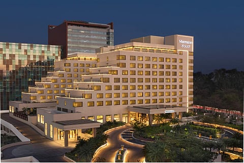 Facade of the hotel