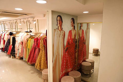 In frame: A section of the new store