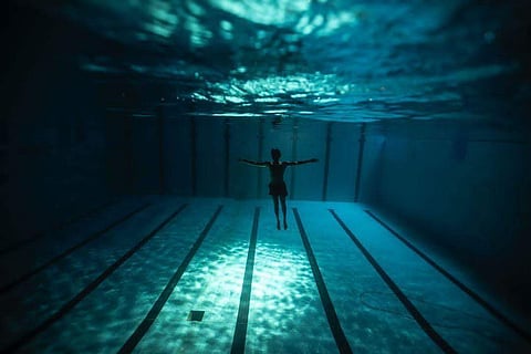 Ishwak Singh in the underwater scene from Adhura