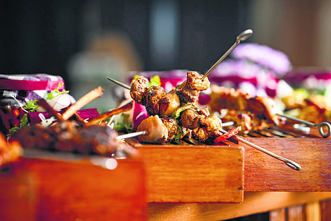 Shish Tavuk served at the food festival