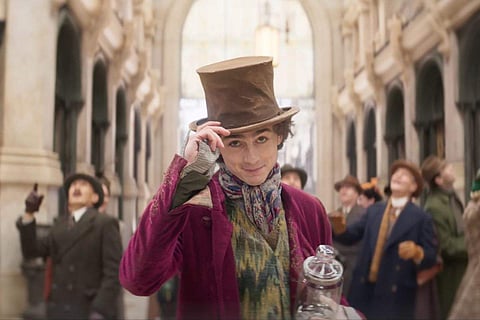Timothee Chalamet in Wonka